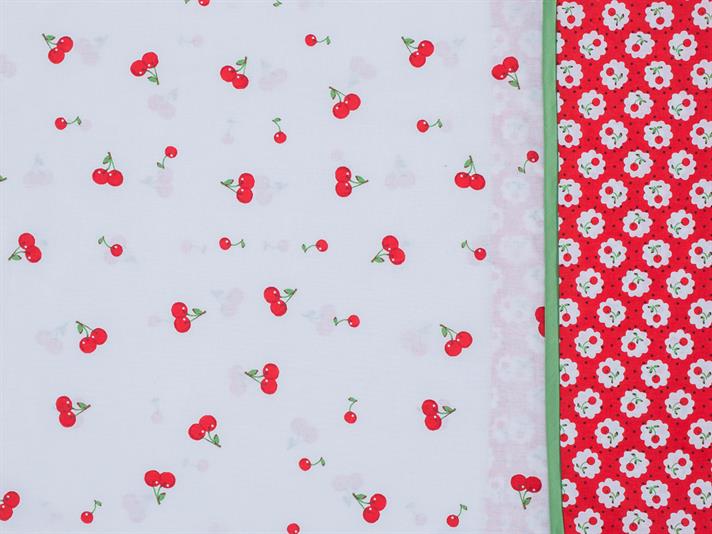 Cireșă acră Cu Bumbac Cu 2 Piese Față De Pernă 50x70 cm Roșu