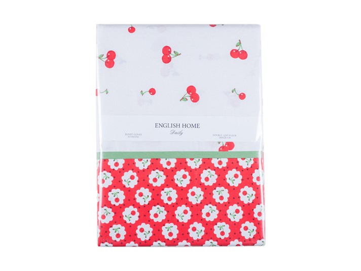 Cireșă acră Cu Bumbac Double Lenjerie De Pat 200x220 cm Roșu