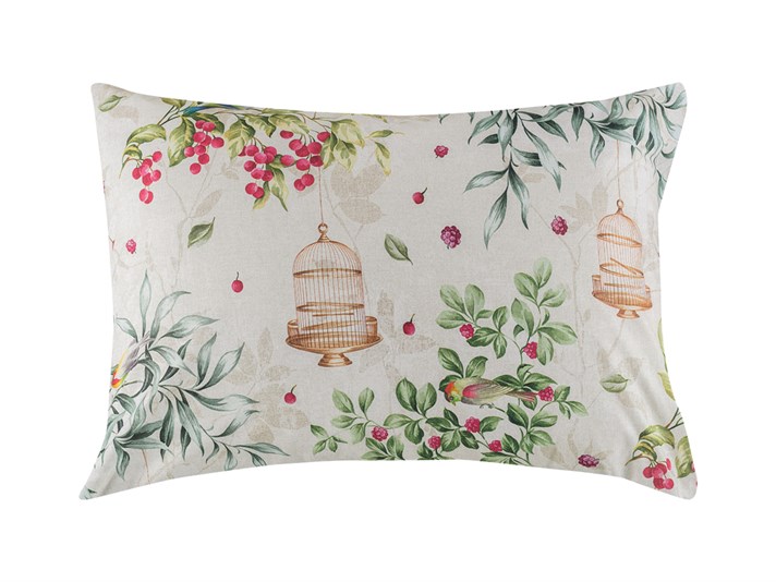 Cireș de păsări Cu Bumbac Cu 2 Piese Față De Pernă 50x70 cm Verde