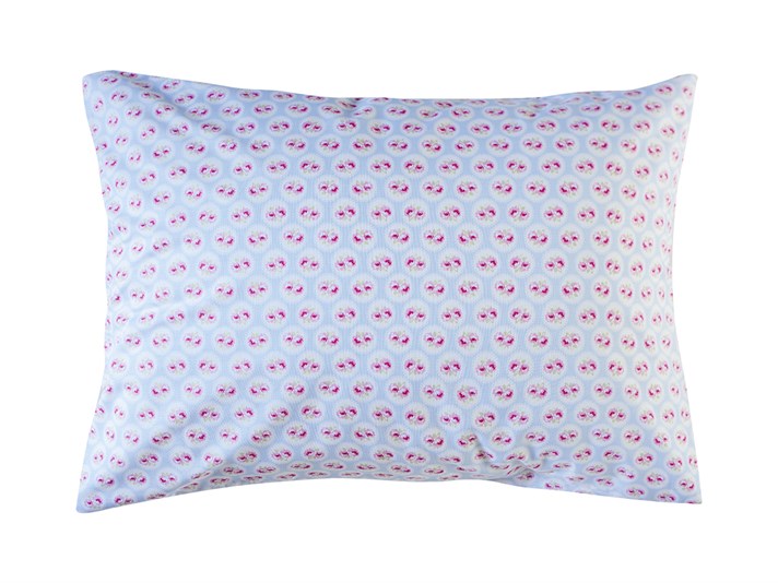 Cireșă mică Cu Bumbac Cu 2 Piese Față De Pernă 50x70 cm Albastru