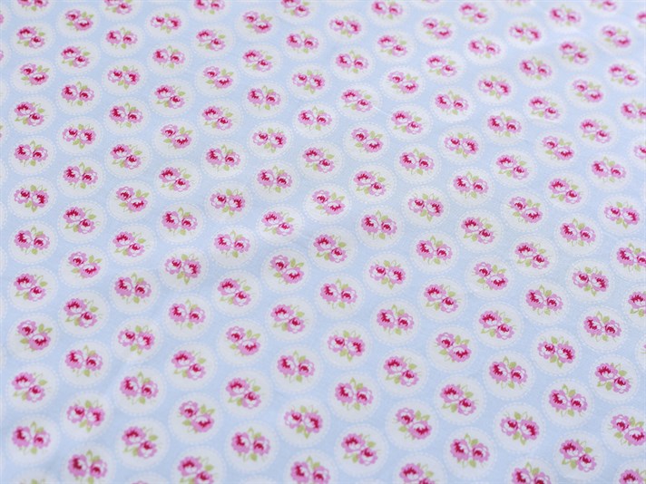 Cireșă mică Cu Bumbac Single Cearșaf 160x240 cm Albastru