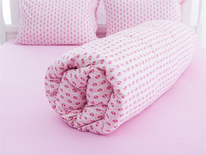 Cireșă mică Penye Double Set Lenjerie De Pat 200x220 cm Roz închis