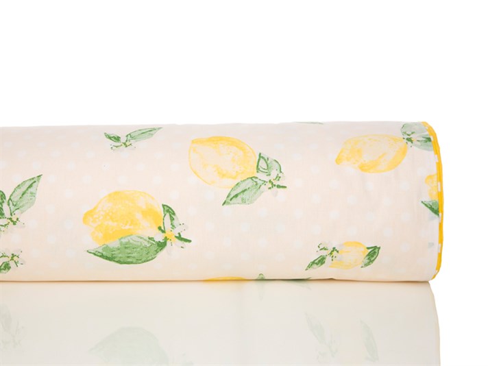 Citrus Cu Bumbac Double Lenjerie De Pat 200x220 cm Galben