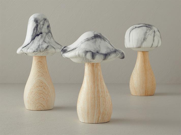 ciupercă Cu Led-Uri Iluminare Decorativă 9.5x21 cm Natural.