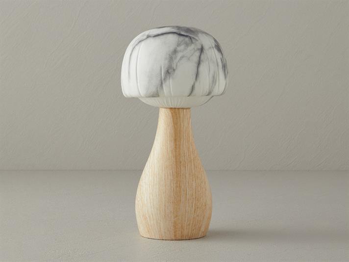 ciupercă Cu Led-Uri Iluminare Decorativă 9.5x21 cm Natural.