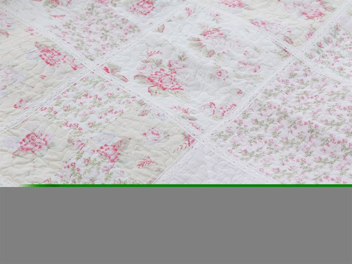 clasic  Patchwork Persoană dublă  SET CUVERTURĂ DE PAT 240x260 cm Roz