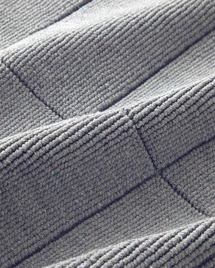 Classy Diamond Bumbac Poliester Buclet Set Covorașe De Baie 60x90 + 40x60 cm Gri