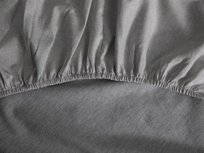 Classy Set Lenjerie De Pat Single, Țesătură Tip Twill Melanj, 160*220 Cm, Albastru İnchis