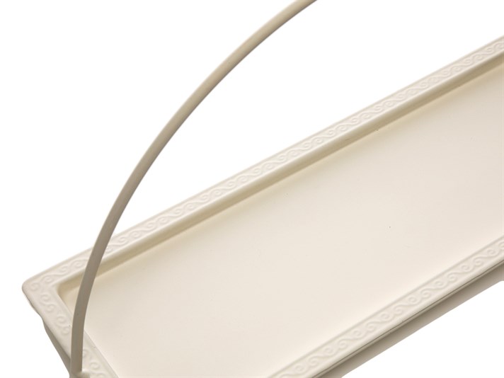 Clayton Fier forjat  TAVĂ 34x13x23 cm Cream
