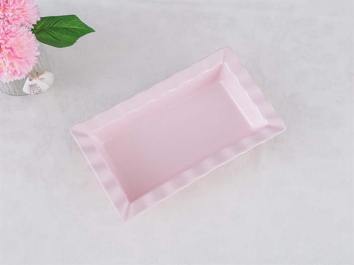 Clayton Ceramică  Dreptunghi  VAS PENTRU CUPTOR 33 cm Pink