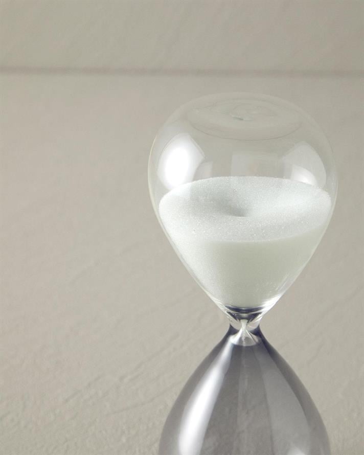 Alvin Glass 15 min Hourglass 7x7x17,8 cm Fume