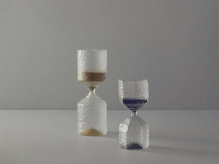 Pentagonal Glass 15 min Hourglass 6,5x6,5x15 cm Black