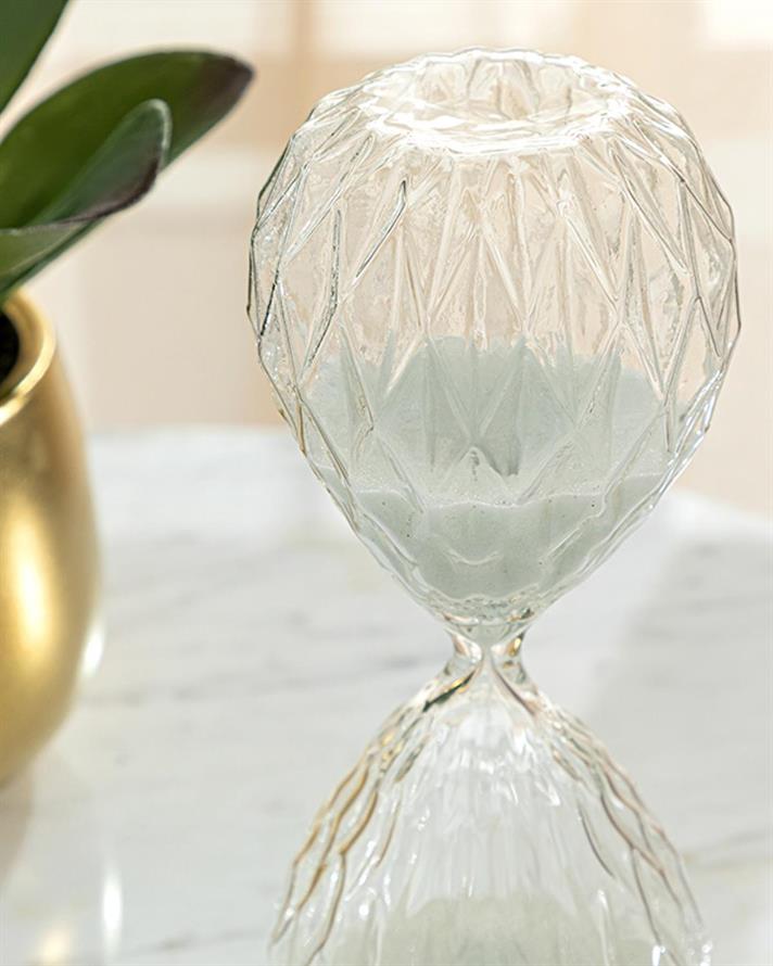 Becca 30 dk Hourglass 8x8x20 cm White