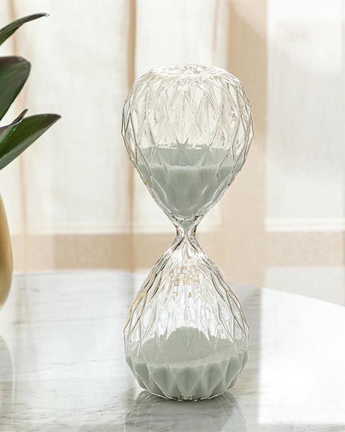 Becca 30 dk Hourglass 8x8x20 cm White