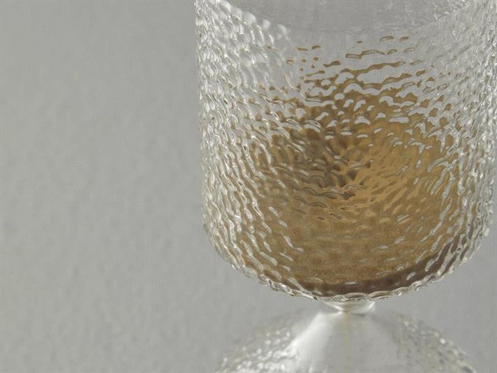 Circle Glass 30 min Hourglass Gold