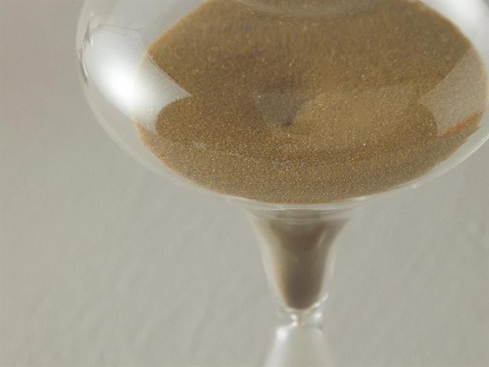 Dulcia Glass 30 min Hourglass 10x20 cm Gold