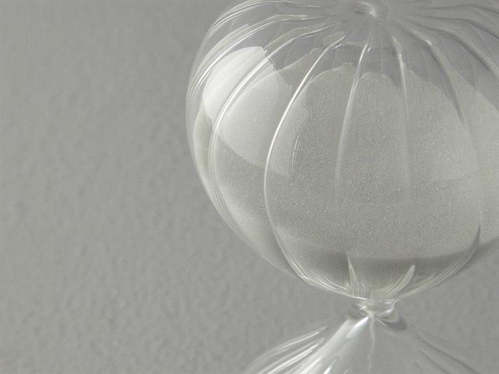 Pumpkin Glass 45 dk Hourglass 10x10x20 cm White