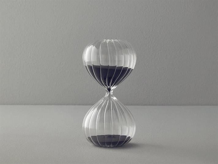 Pumpkin Glass 45 dk Hourglass 10x10x20 cm Black