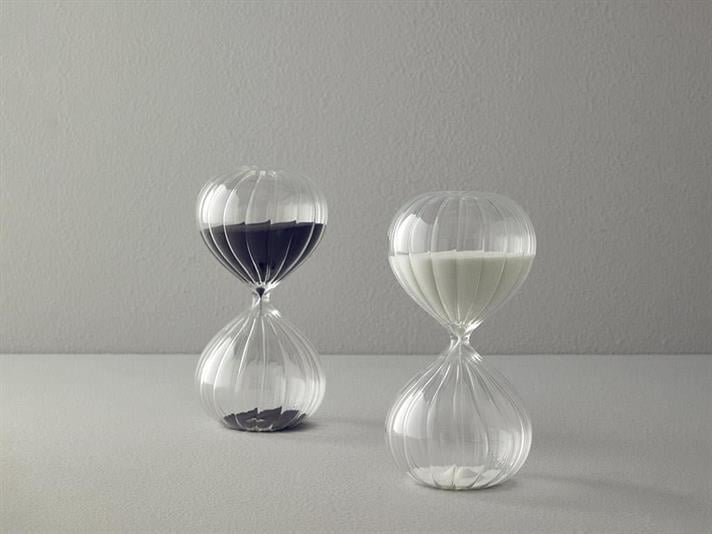 Pumpkin Glass 45 dk Hourglass 10x10x20 cm Black