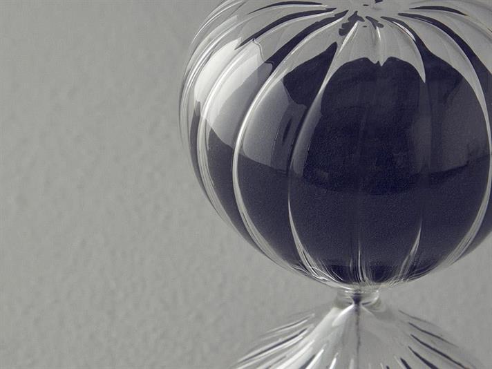 Pumpkin Glass 45 dk Hourglass 10x10x20 cm Black