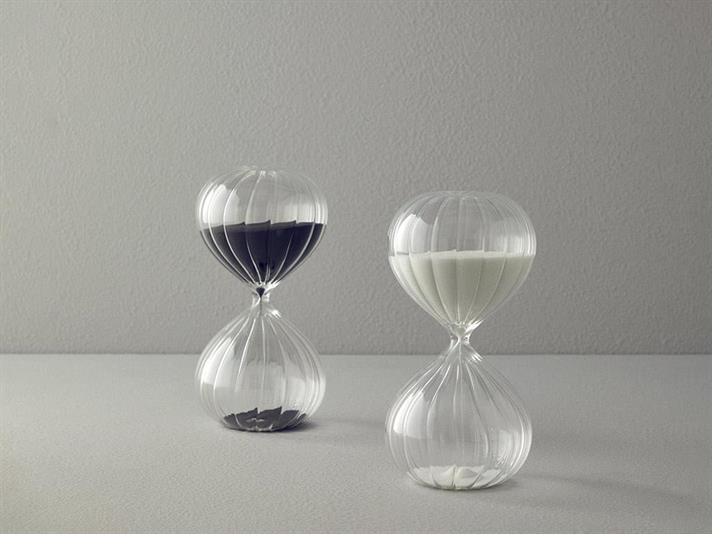 Pumpkin Glass 45 dk Hourglass 10x10x20 cm White