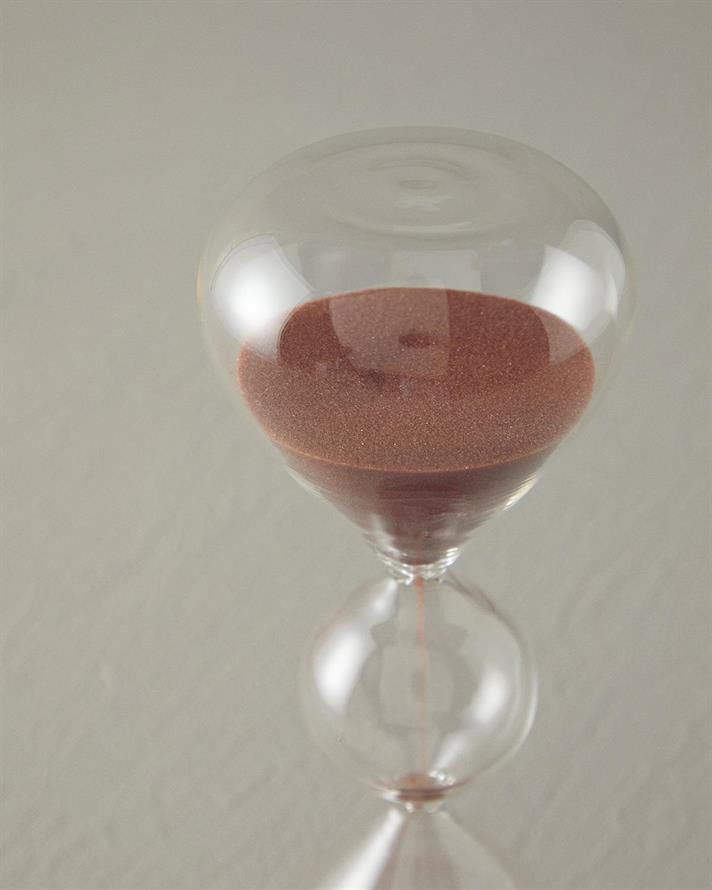 Eva Hourglass 7x19 cm Dusty Rose