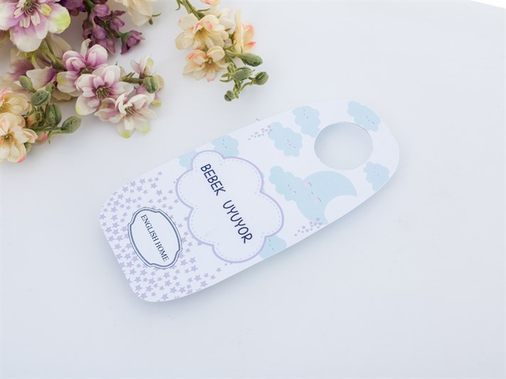Cloud Card Pentru Mâner De Ușă Piatră Parfumată 10x21 cm Albastru