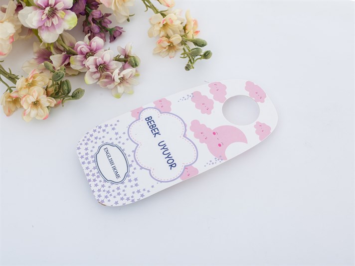 Cloud Card Pentru Mâner De Ușă Piatră Parfumată 10x21 cm Roz