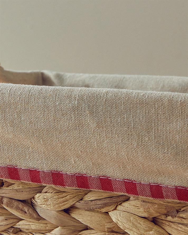 Allure Straw Bread Basket 30x20 cm Beige