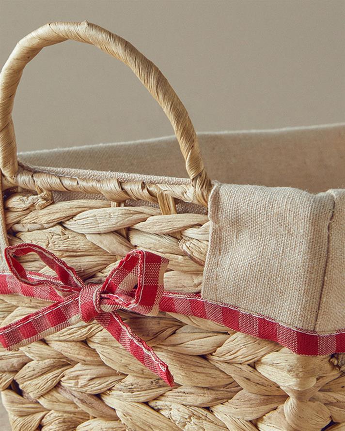 Allure Straw Bread Basket 30x20 cm Beige