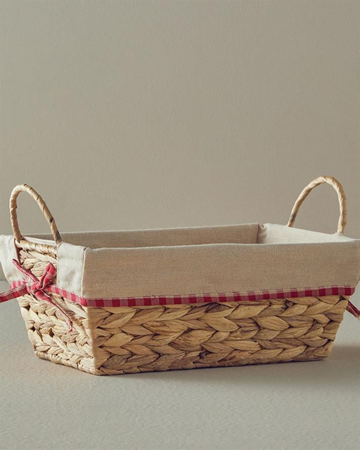 Allure Straw Bread Basket 30x20 cm Beige