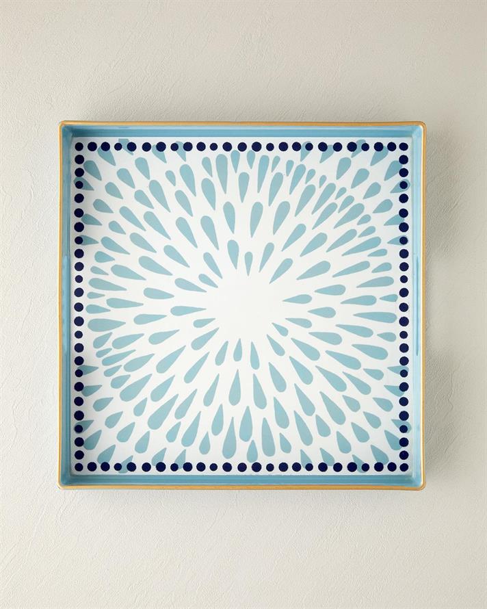 Coachella Splash PP Tavă 35x35 cm Albastru