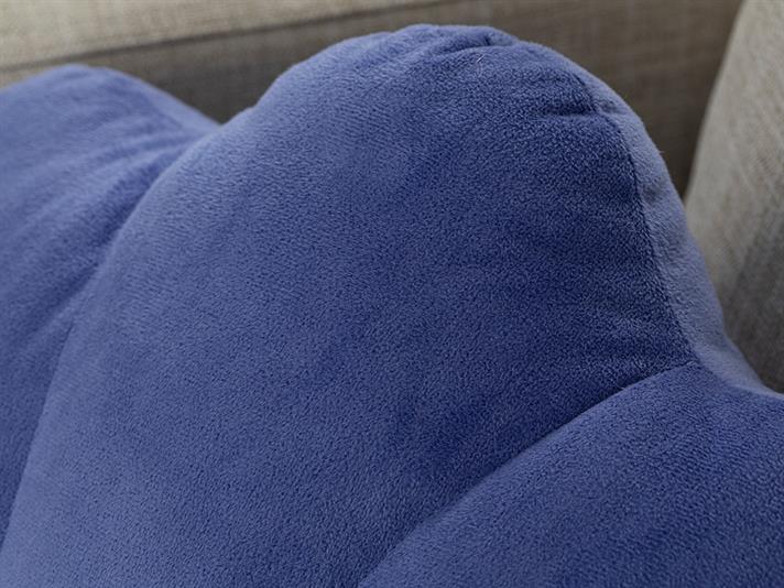 Shell Velvet Decorative Cushion 38x45 cm Violet Blue