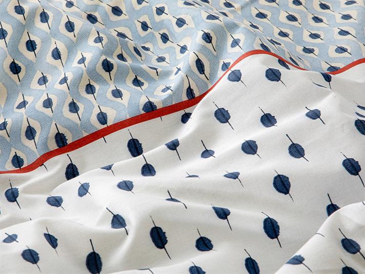 COASTAL BLISS COTTONY PERSOANĂ DUBLĂ  SET LENJERIE DE PAT 200X220 CM ALBASTRU
