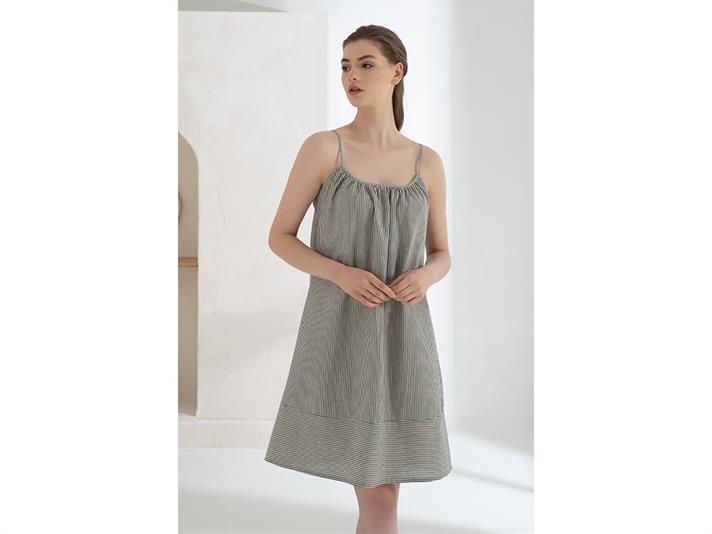 Coastal Halat De Noapte Damă, Bumbac, L, Albastru - Roșu - Verde