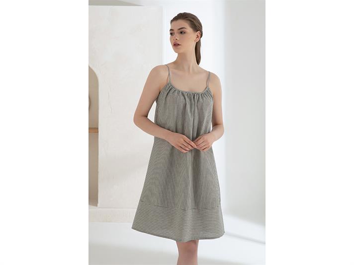 Coastal Halat De Noapte Damă, Bumbac, Xl, Albastru - Roșu - Verde