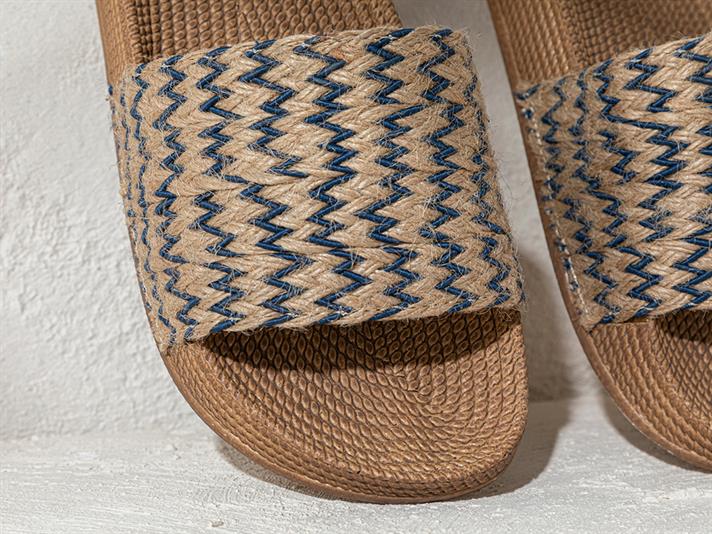 Coastal Rope Sandale Damă, 38, Natural - Burgundia