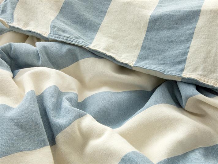  Lenjerie de pat completă pentru o persoană, Coastal Side, Bumbac, 160x220 cm/ 100X200 cm/ 50x70 cm, Albastru