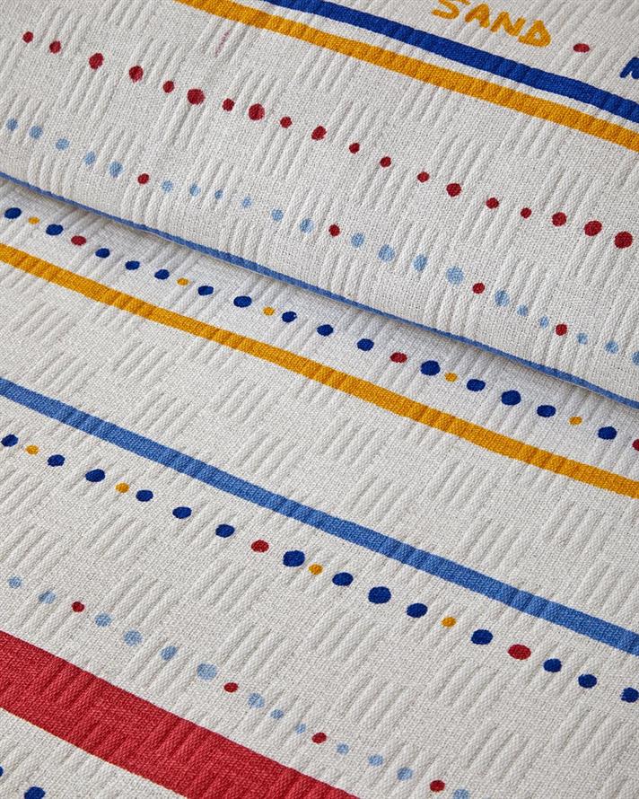 Coastal Stripe Imprimat Single Pătură De Vară 150x220 cm Roșu