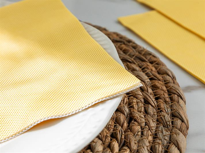 Set 20 șervețele, Colette, hârtie, 33x33 cm, galben..