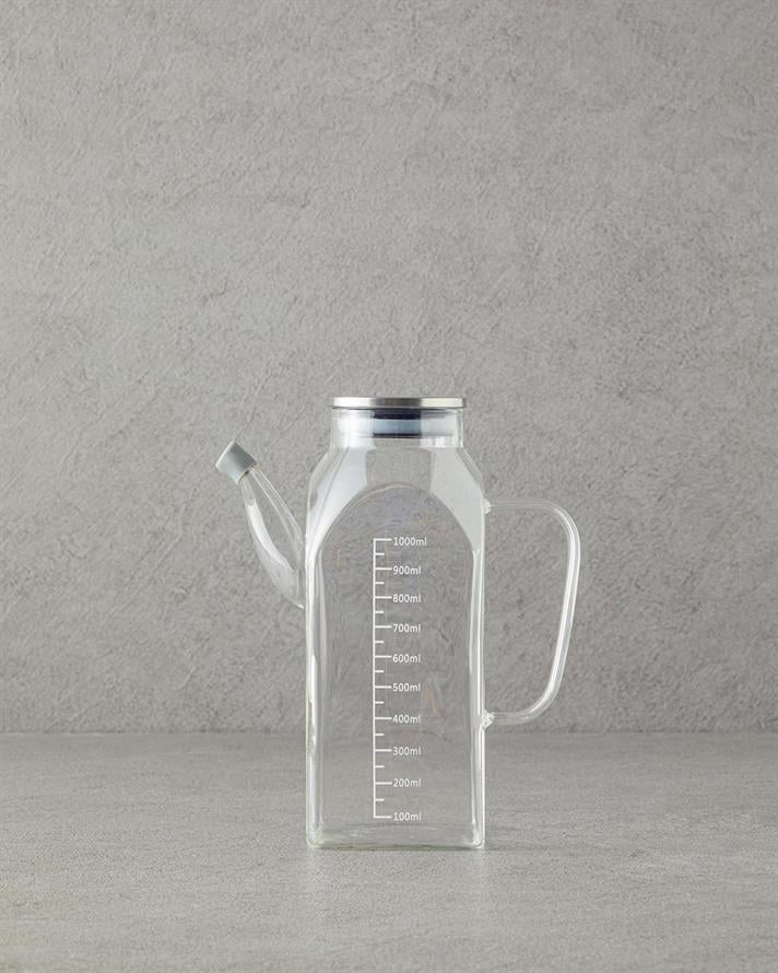 Colin Borosilicat Recipient Pentru Ulei 1000 Ml Transparent