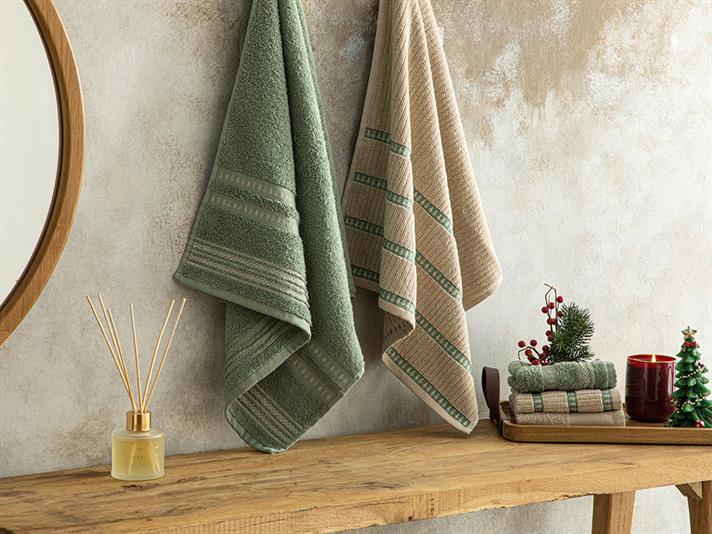 Colina Cottony Face Towel 50x70 cm Green