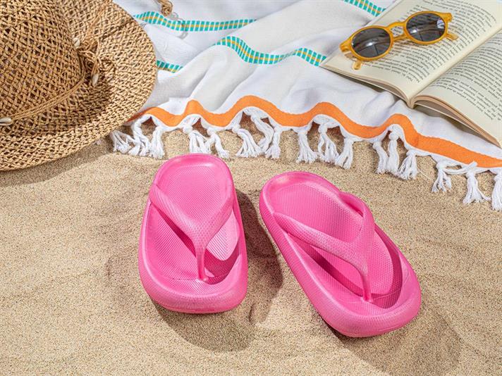 Color Pop Papuci De Plajă Damă, 38, Albastru-Maro