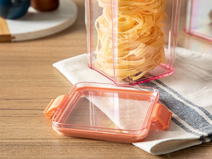 Colorato Acrylic 2 Set Food Container 1800 ml Orange,