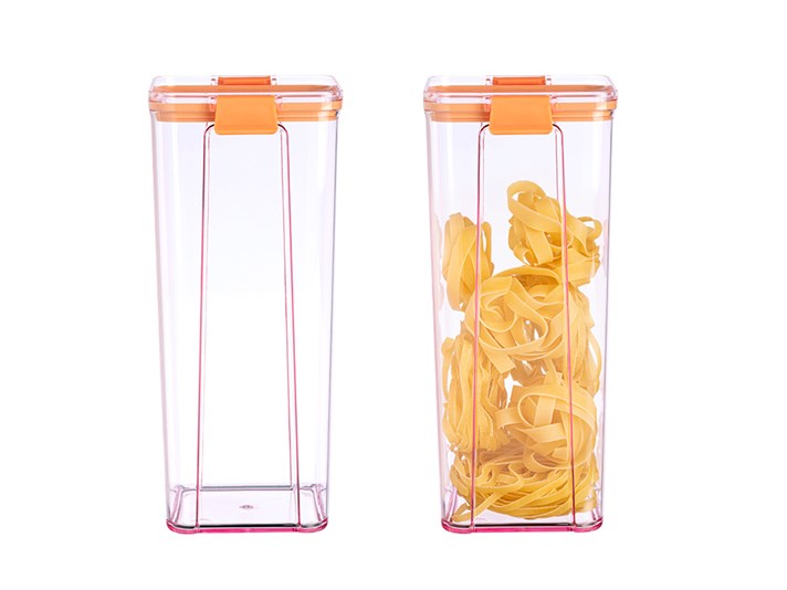 Colorato Acrylic 2 Set Food Container 1800 ml Orange,