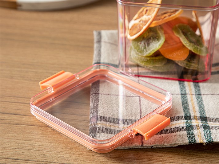 Colorato Acrylic 2 Set Food Container 700 ml Orange,