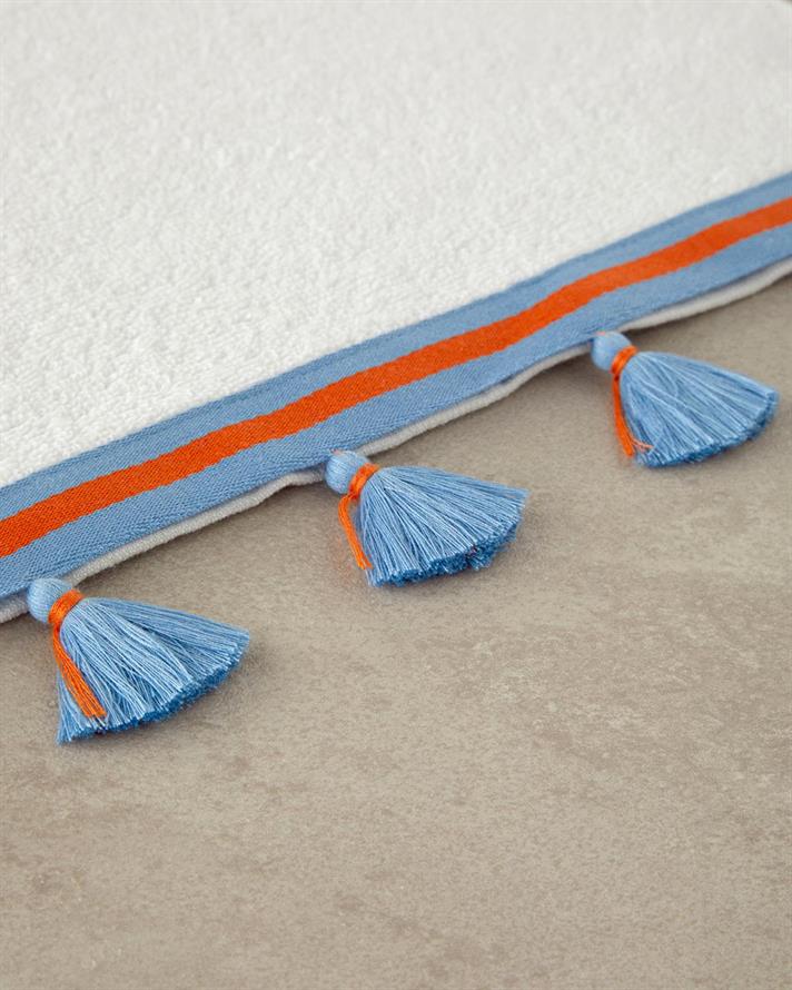 Colory Tuft Cu Bumbac Cu Ciucuri Prosop De Față 50x80 cm Ecru