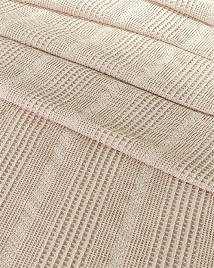 Combe Cu Bumbac Simplu Single Pătură De Vară 150x220 cm Bej