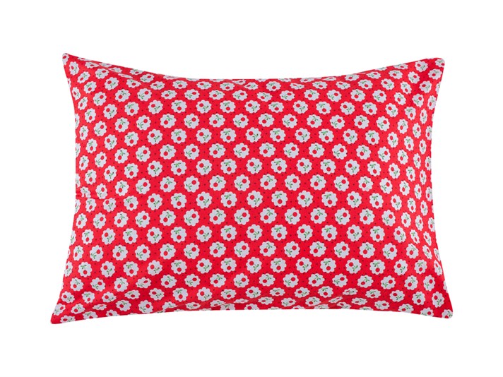 Combină de cireș acru Cu Bumbac Cu 2 Piese Față De Pernă 50x70 cm Roșu