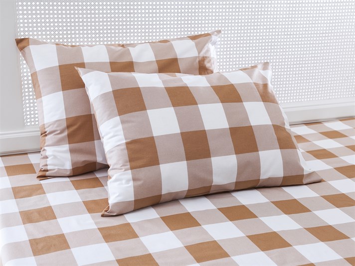Combină de viață de iarnă Cu Bumbac Cu 2 Piese Față De Pernă 50x70 cm Bej